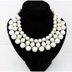 Colier elegant AS39PP Auriucu perle Ivoire sidefate